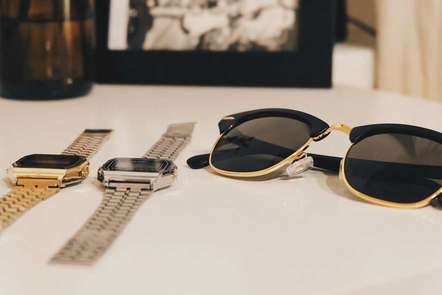 Watches and sunglasses